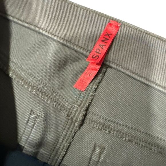 SPANX Earthy Taupe Neutral Jean-ish Jeanish Twill Shaping Legging - Picture 5 of 10